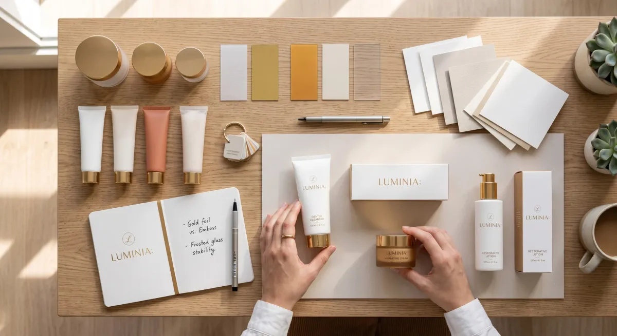 Cosmetic bottles and packaging